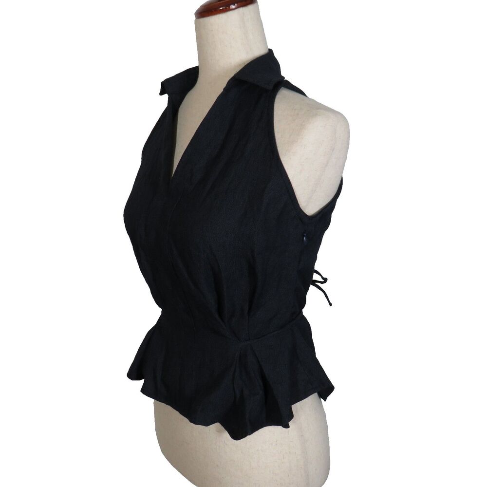 OGL Navy Halter Blouse - Picture 6 of 11